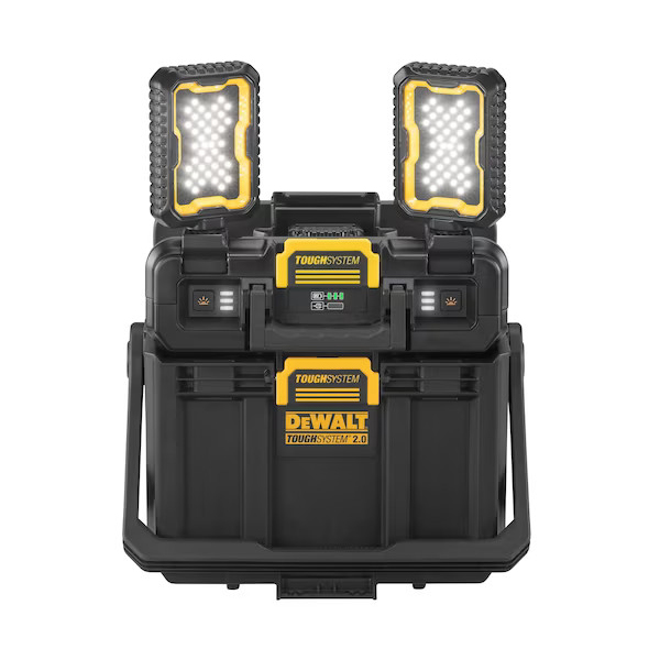 DWST08060 Adjustable Work Light, 120 V, 40 W, LED Lamp, 4000 Lumens, Black