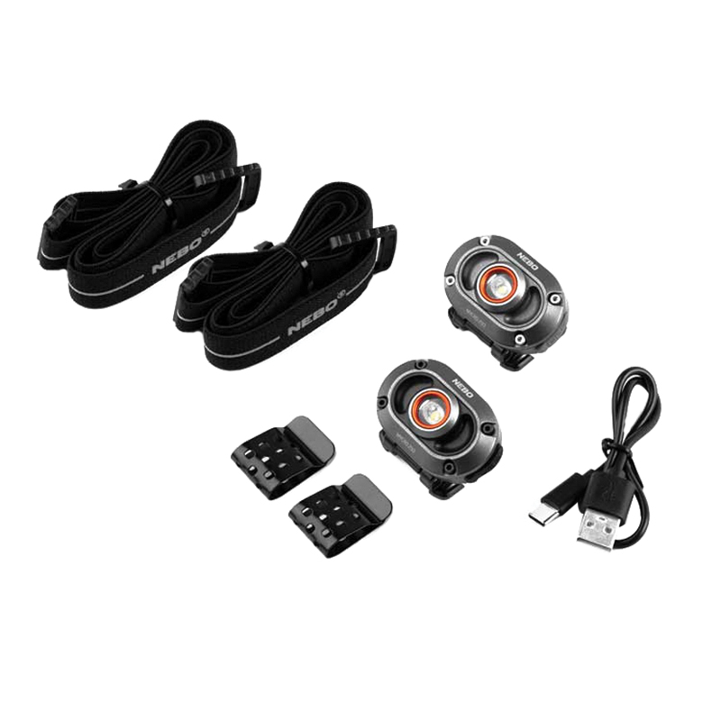 MYCRO Series NEB-HLP-1010 Rechargeable Headlamp, 200 mAh, Lithium-Ion Battery, LED Lamp, 15 to 250 Lumens, Gray