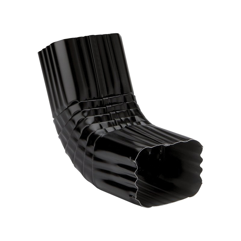 2506435 Front Elbow, Aluminum, Black