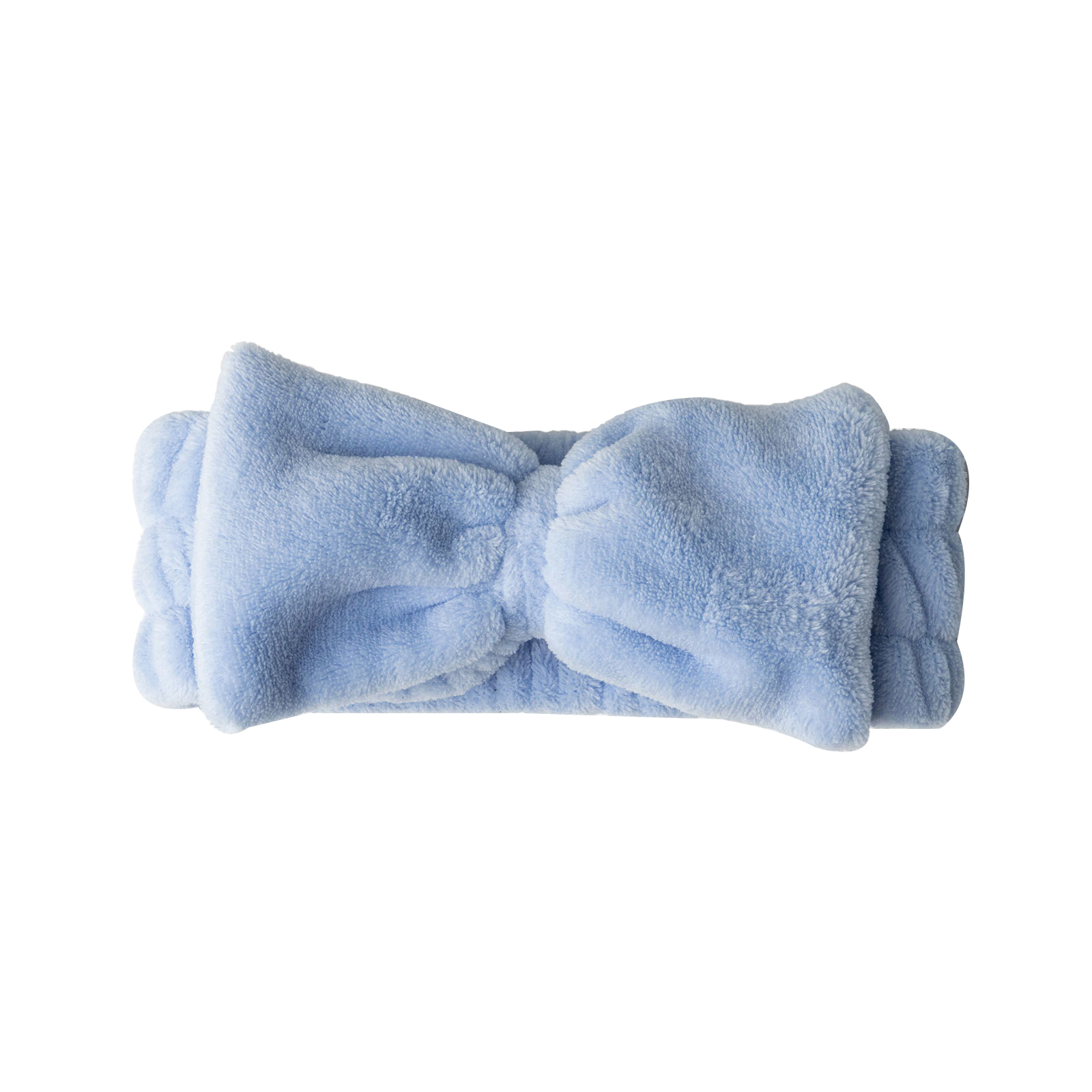 Lemon Lavender Take a Bow LLBOW18 Spa Headband, One-Size, Plush, Blue/Gray/Pink - 3