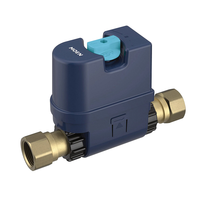 900-006 Water Monitor and Shut-Off Valve, 1 in, NPT, 175 psi Pressure, Brass Body