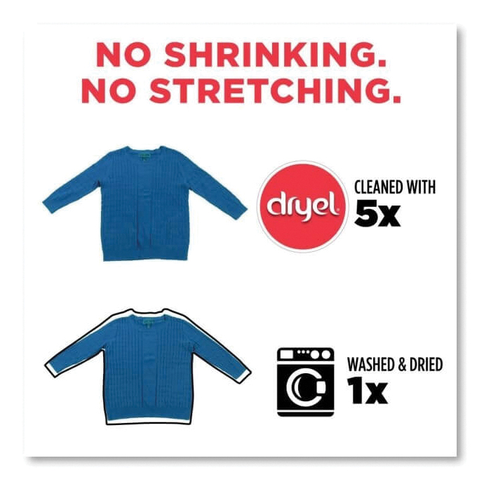 Dryel 33004 Cleaning Cloth, 7-1/4 in L, 4.38 in W, 2.13 in Thick - 3