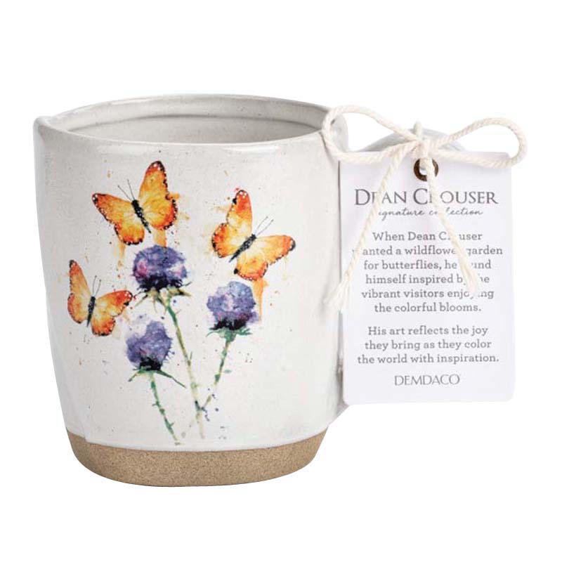 Demdaco Butterfly, Dean Crouser Series 1004610231 Mug, 14 oz, Stoneware - 5