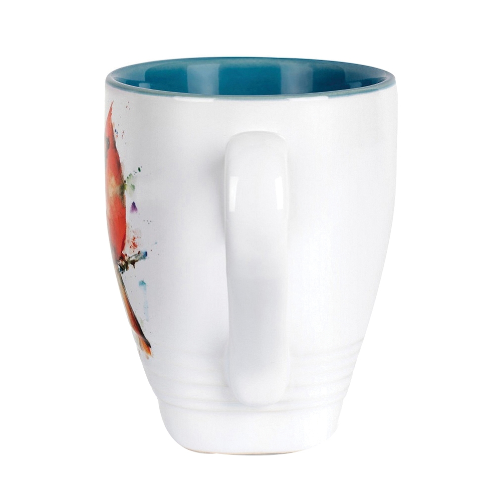 Demdaco Dean Crouser Series 1004610068 Mug, Cardinal Pair, 14.8 oz, Stoneware - 3