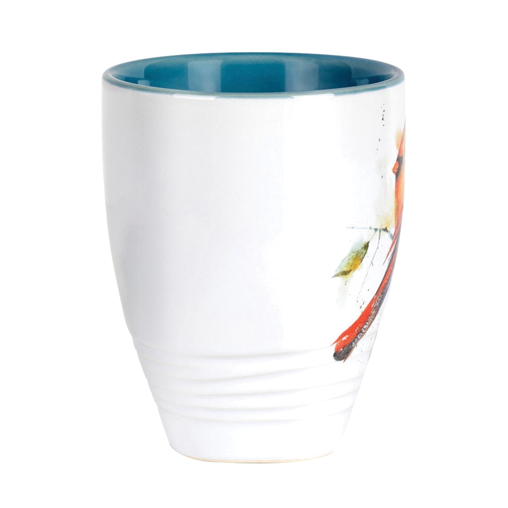 Demdaco Dean Crouser Series 1004610068 Mug, Cardinal Pair, 14.8 oz, Stoneware - 4