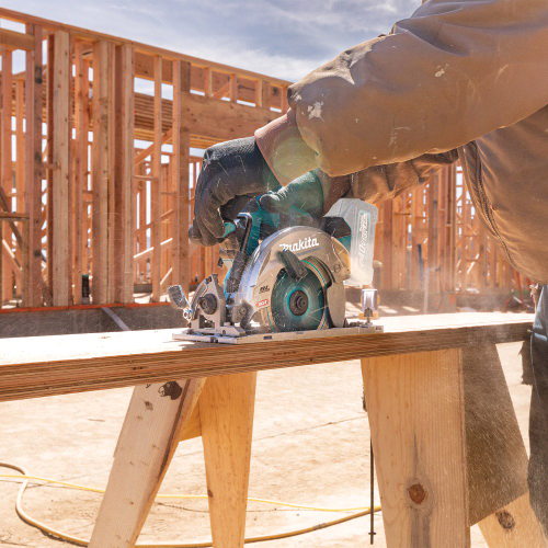 Brushless Cordless Circular Saw, Makita, Tool Only, 40 V, 4 Ah, 6-1/2 in Dia Blade, 0 to 50 deg Bevel - 2