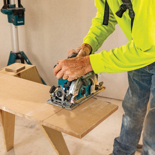 Brushless Cordless Circular Saw, Makita, Tool Only, 40 V, 4 Ah, 6-1/2 in Dia Blade, 0 to 50 deg Bevel - 3
