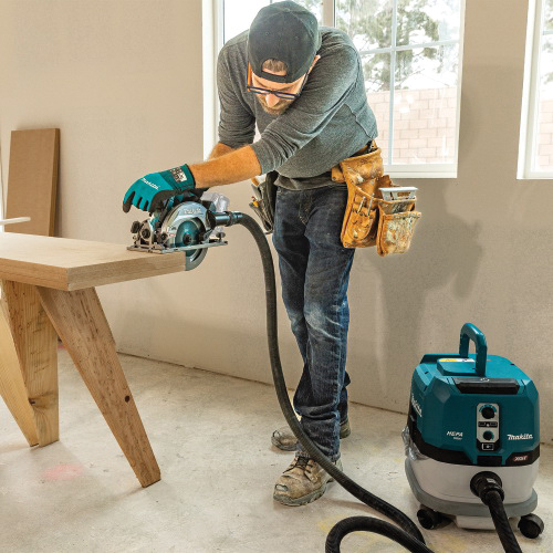 Brushless Cordless Circular Saw, Makita, Tool Only, 40 V, 4 Ah, 6-1/2 in Dia Blade, 0 to 50 deg Bevel - 4