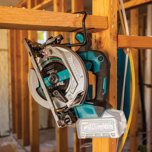 Brushless Cordless Circular Saw, Makita, Tool Only, 40 V, 4 Ah, 6-1/2 in Dia Blade, 0 to 50 deg Bevel - 5