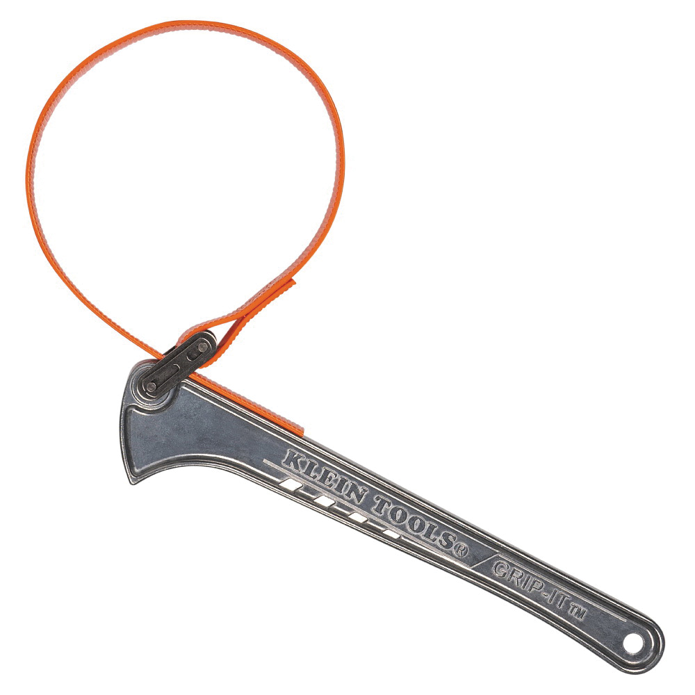 S12HB Strap Wrench, 1-1/2 to 5 in Pipe, 12 in L Handle, 1 in W Strap, 22-1/4 in L Strap, Aluminum Handle