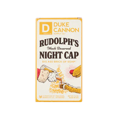 Duke Cannon Big Ass Brick Of Soap Series 1000002 Rudolph's Much Deserved Night Cap Soap, Bar, Orange, Cinnamon Pack - 3