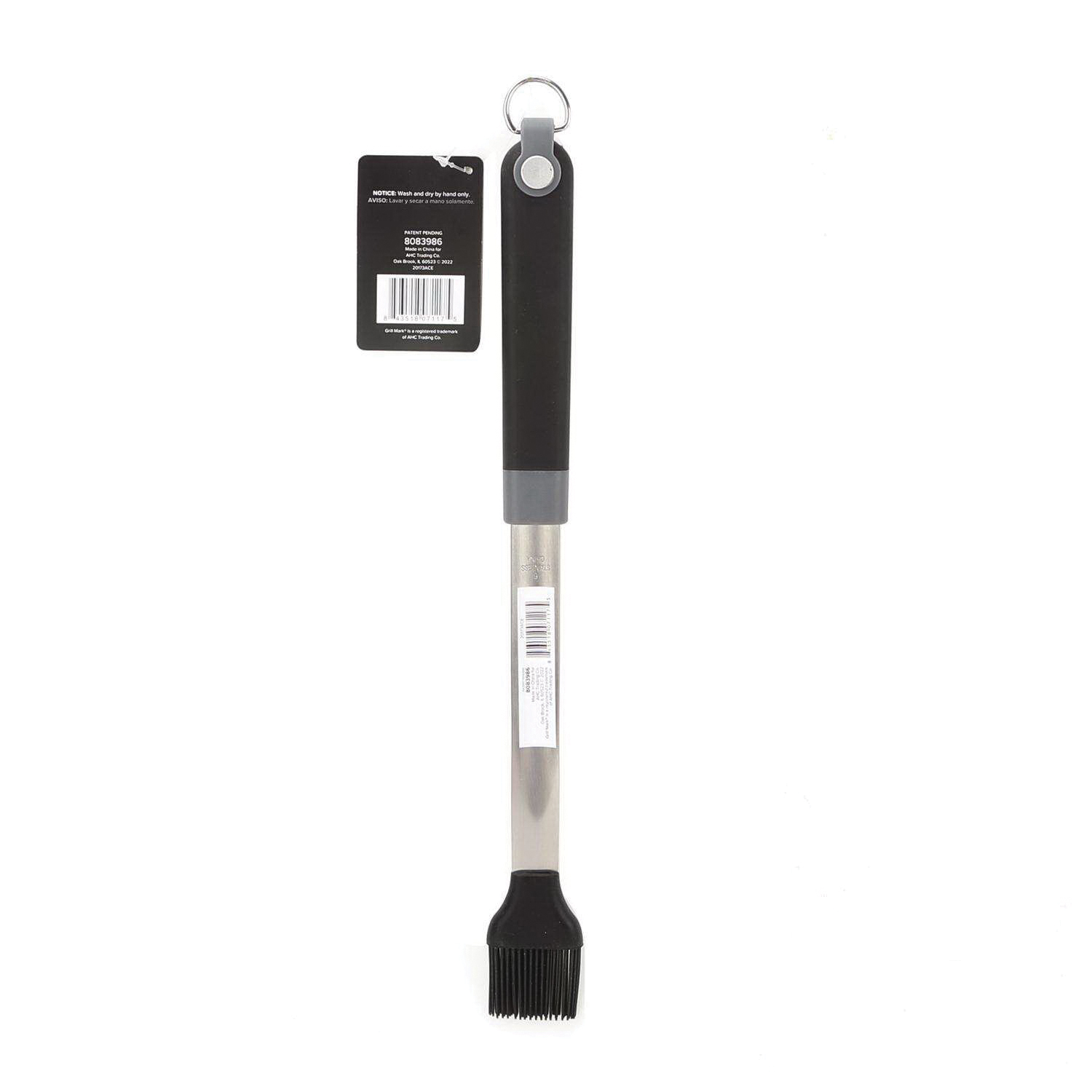 Grill Basting Brush, GrillMark, Silicone/Steel Bristle, Plastic Handle - 3