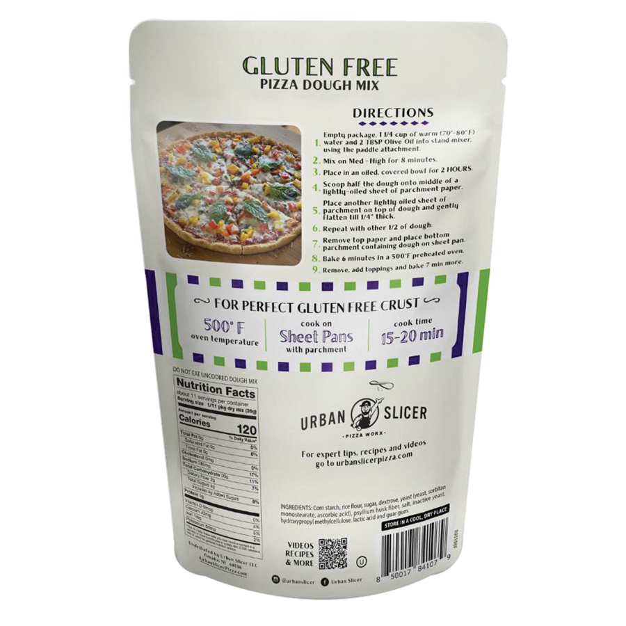 Urban Slicer Pizza Worx 400 Pizza Dough Mix, 13.9 oz Bag - 2