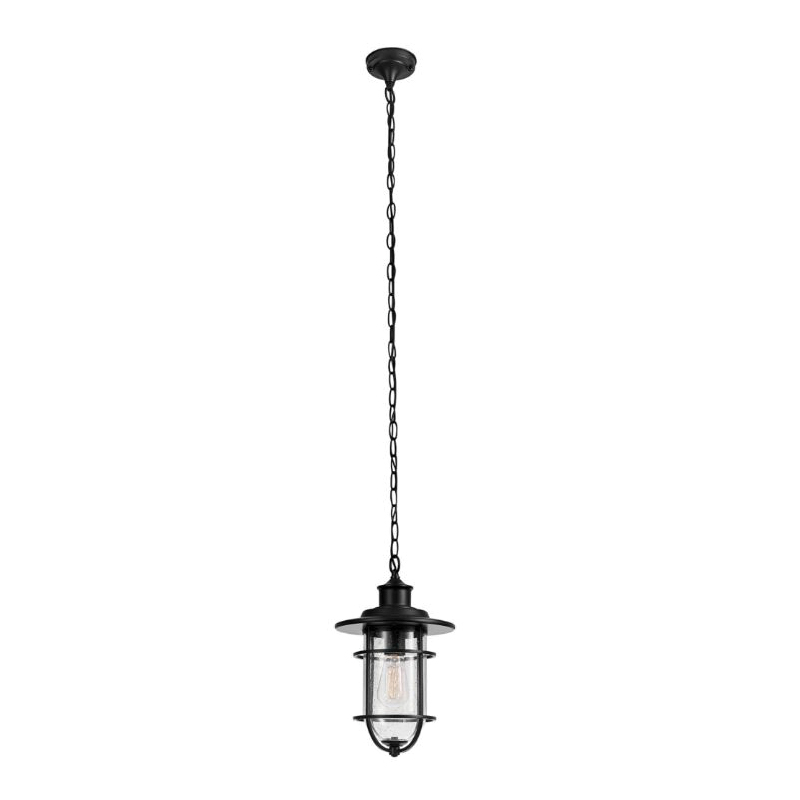 Turner Pendant Light, Globe, 1-Light, Black - 2