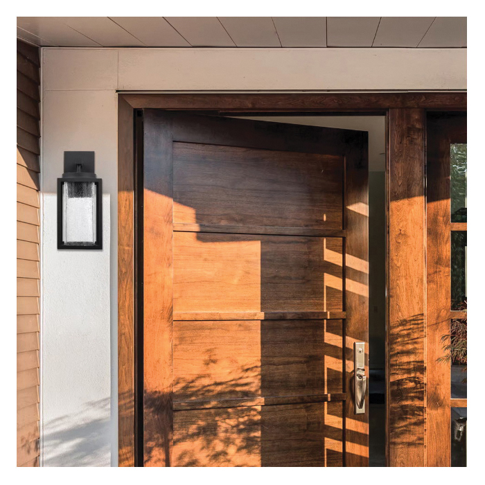 globe Capulet Series 44359 Modern Outdoor Wall Sconce, 120 V, Integrated LED Lamp, 1150 Lumens, 2700 K Color Temp - 5