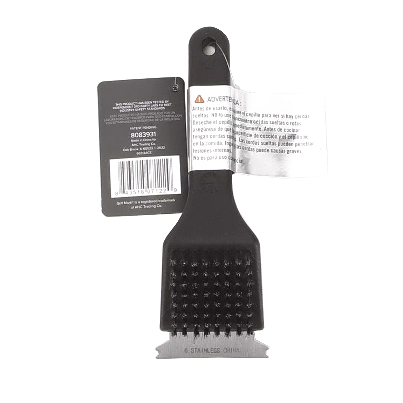 Small Grill Brush, Grillmark, Stainless Steel Bristle, Plastic Handle, Comfort Grip Handle - 2