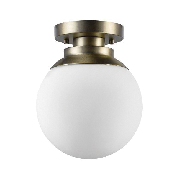 globe Portland Series 65792 Semi-Flush Mount Ceiling Lighting, 120 V, 1-Lamp, Halogen, Incandescent, LED Lamp - 2