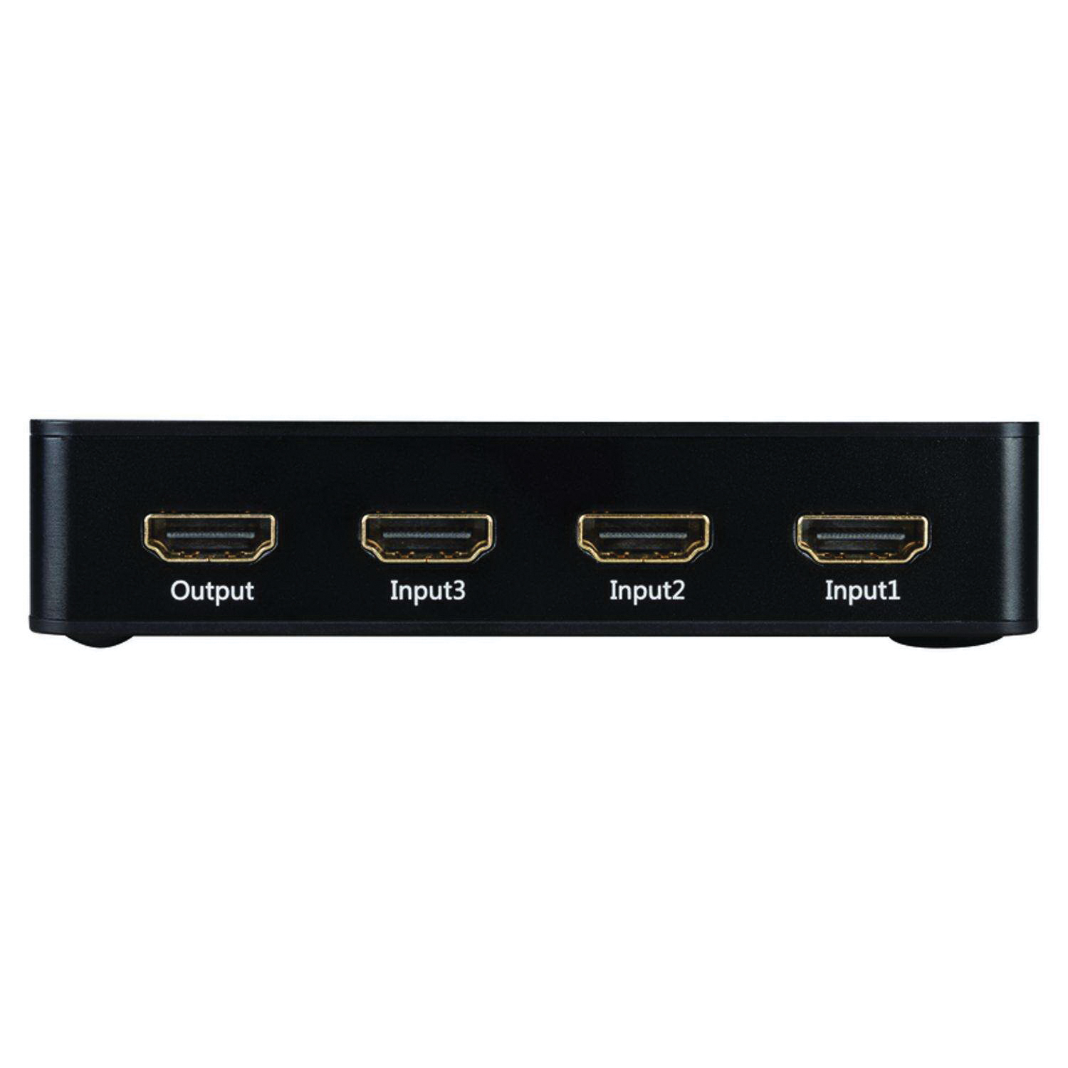Just Hook It Up JHIU0128 HDMI Switch With Remote Control, Black Housing - 3