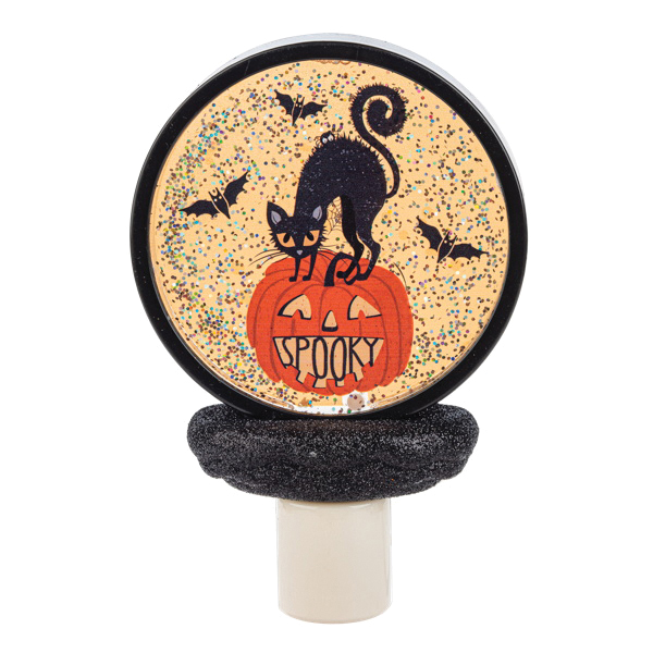 Midwest-CBK MH190311 Black Cat Disk Night Light, LED, 6-1/4 in L - 2