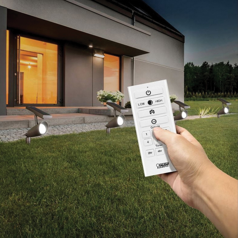Feit Electric OneSync SPOT/SYNC/SOL/BZ/RP Solar Landscape Spotlight, Integrated LED Lamp, Metal Fixture, Bronze - 3