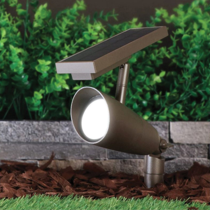 Feit Electric OneSync SPOT/SYNC/SOL/BZ/RP Solar Landscape Spotlight, Integrated LED Lamp, Metal Fixture, Bronze - 4