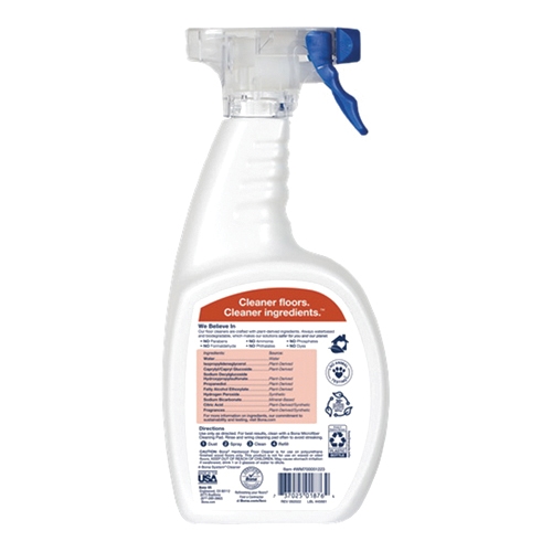 Bona WM700051223 Hardwood Floor Cleaner, 32 oz Bottle, Liquid, Cedar Wood, Blue