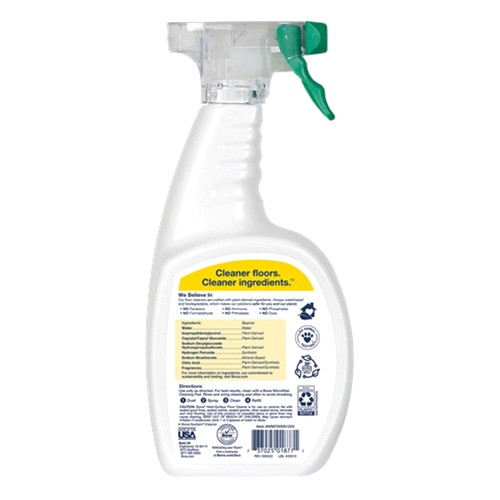 Bona WM700051224 Hard-Surface Floor Cleaner, 32 oz Bottle, Liquid, Lemon-Like, Clear - 5