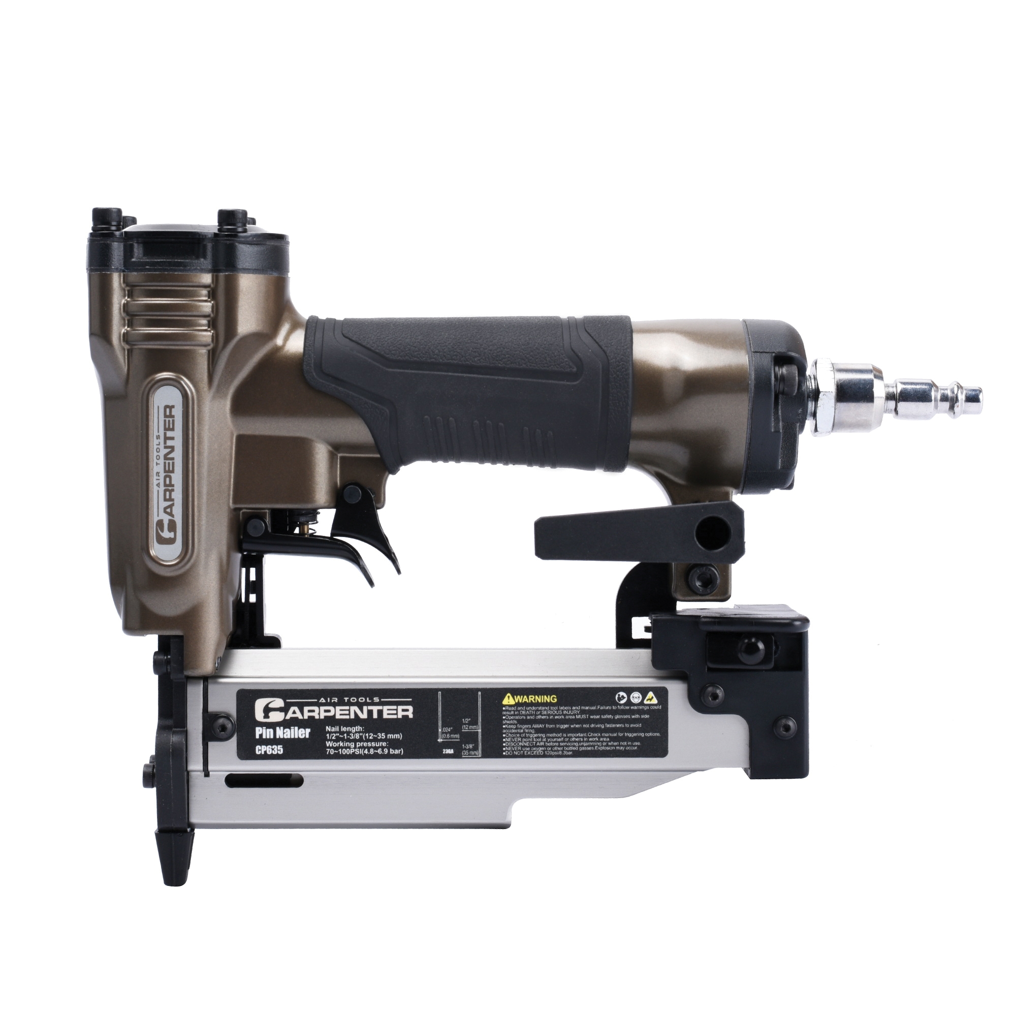 CP635 Pin Nailer, 100 Magazine, Strip Collation, 5/8 to 1-3/8 in Fastener