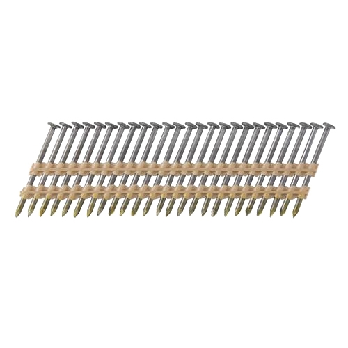 10102HPT Sheathing Nail, 7D, 2-3/8 in L, 21 ga Gauge, Steel, Basic Bright, Full Round Head