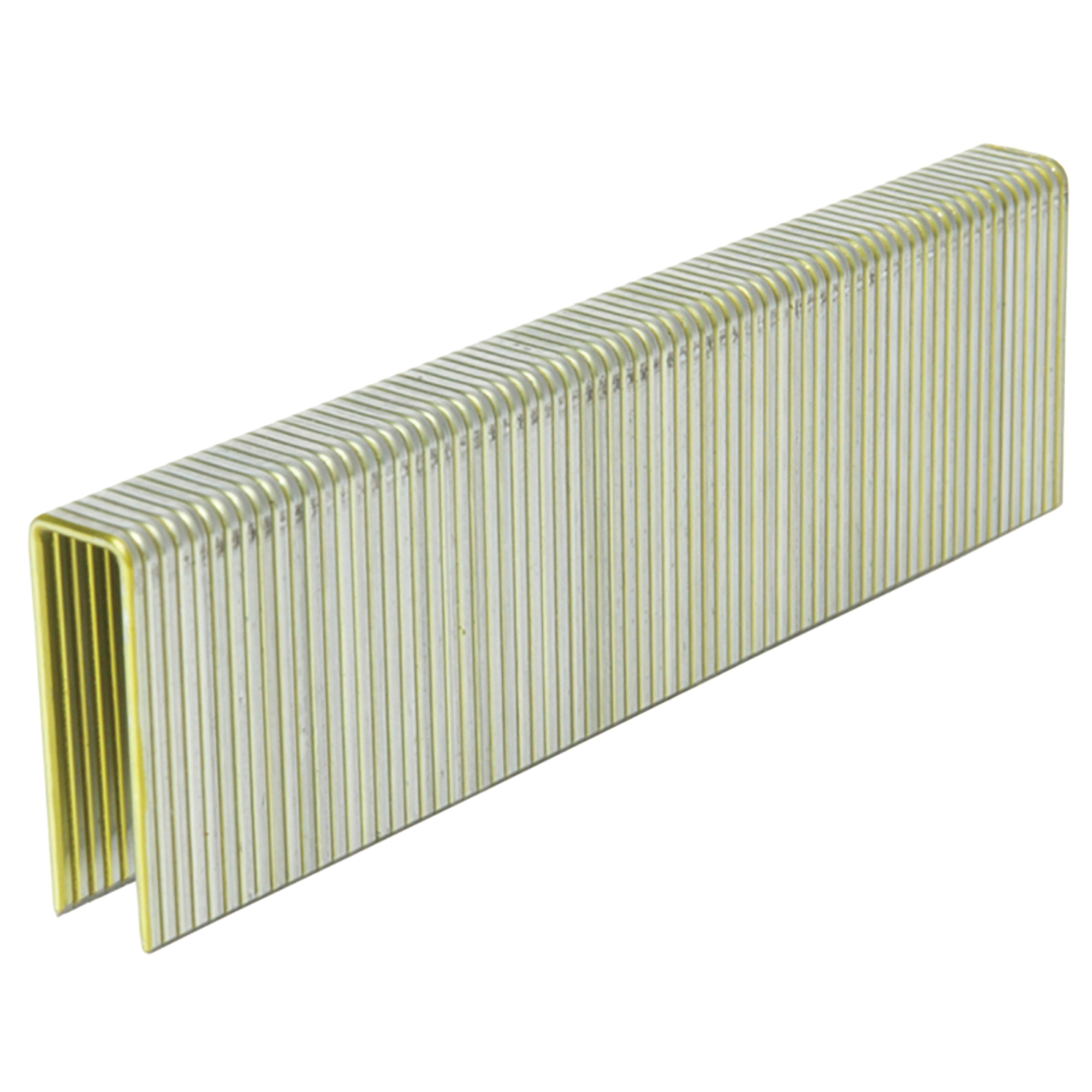 11205HHPT Crown Staple, 7/16 in W Crown, 1-3/4 in L Leg, 16 ga Gauge, Steel, Electro-Galvanized