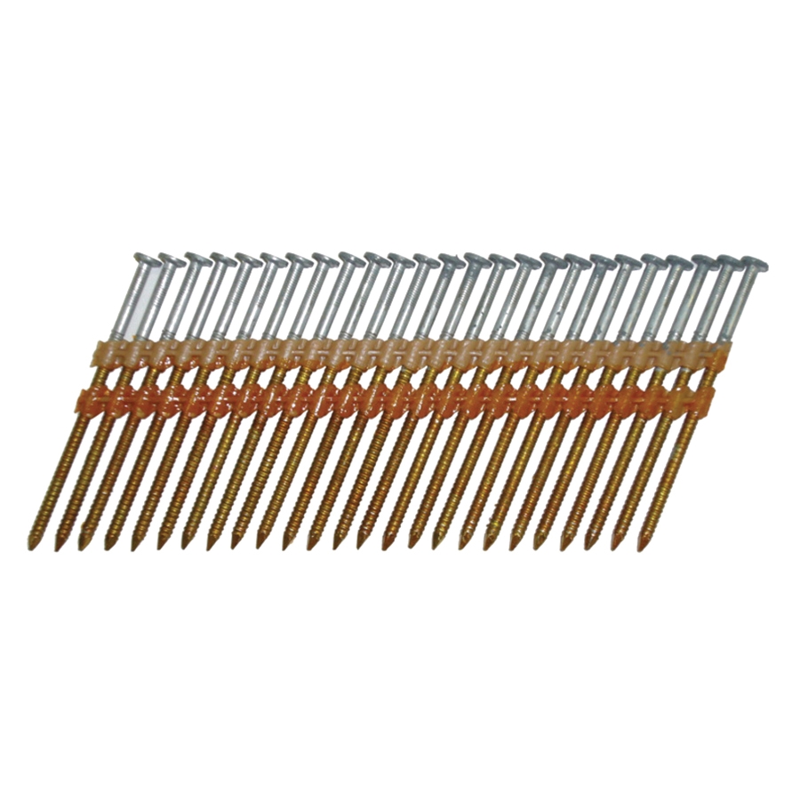 20302SHPT Sheathing Nail, 10D, 3 in L, 21 ga Gauge, Steel, Hot-Dipped Galvanized, Full Round Head