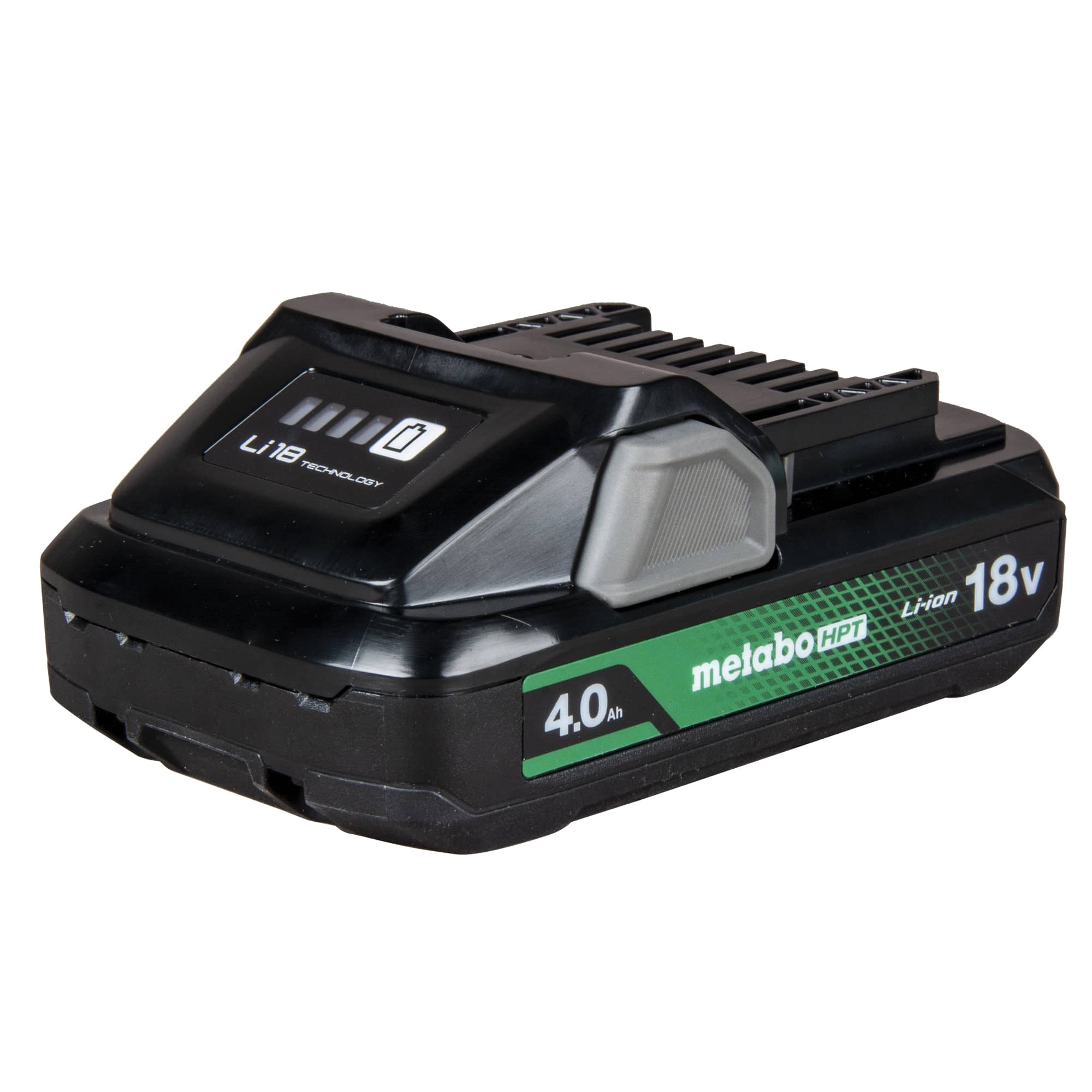 378681M Slide Type Battery with Fuel Indicator, 18 V Battery, 4 Ah, 25 min Charging