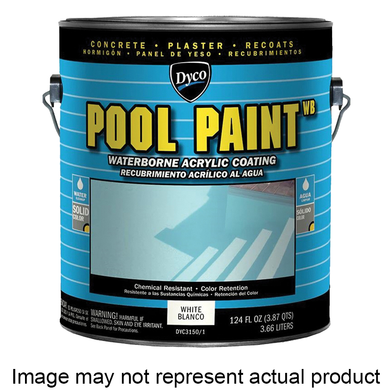 POOL PAINT DYC3151/1 Swimming Pool Paint, Semi-Gloss, Ocean Blue, 1 gal