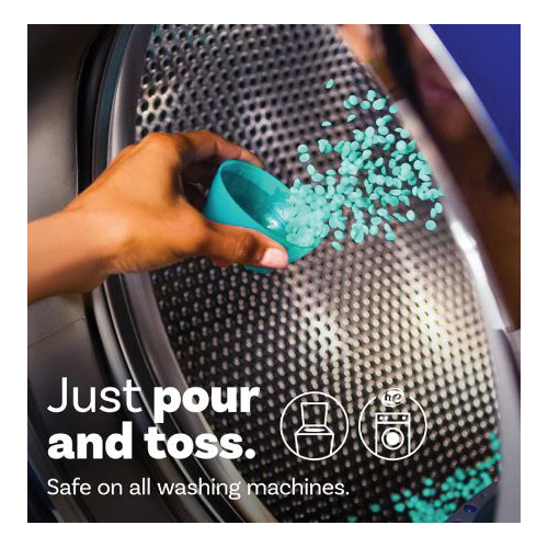Unstopables In-Wash Scent Booster Beads, Downy, 9.1 oz Bottle, Solid, Fresh, Blue/Green - 5
