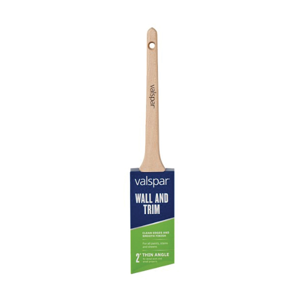 Wall and Trim 882545300 Sash Brush, 2 in W, Angle Brush, Polyester Bristle, 1/PK