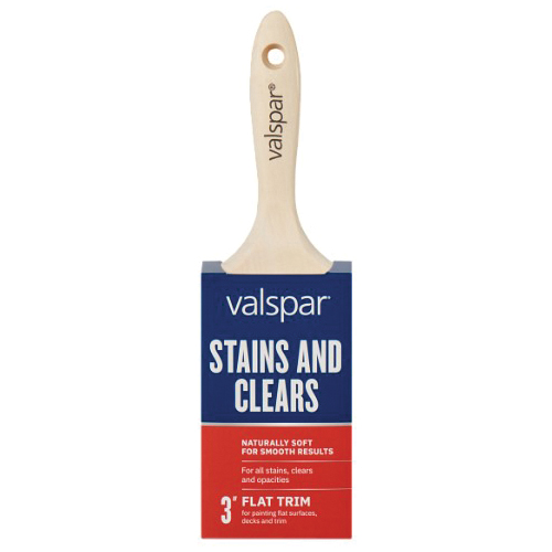 Stains and Clears 882568500 Stain Paint Brush, 3 in W, Flat Brush, Polyester Bristle