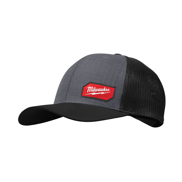 Gridiron Series 505G Trucker Cap, One-Size, Cotton/Polyester, Gray