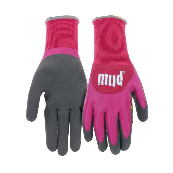 Bamboo H20 Series MD32001W-WSM Coated Gloves, Women's, S/M, Latex Coating, Watermelon