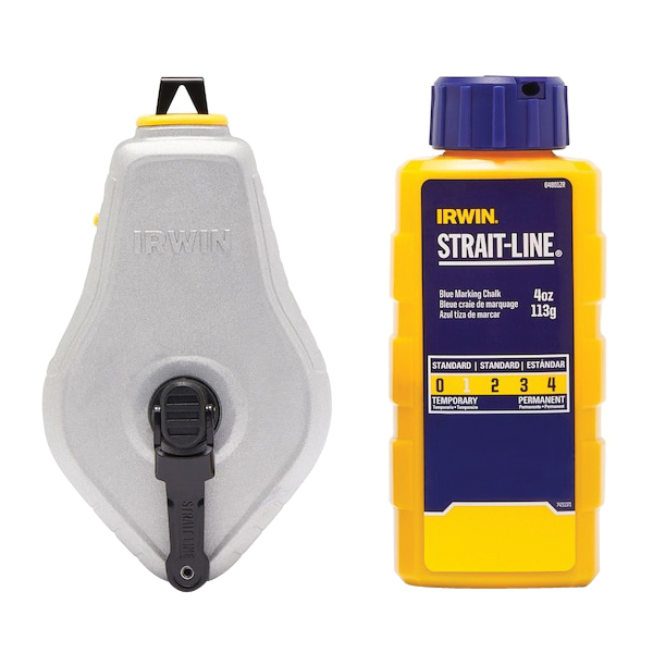 IWHT48441BC Chalk Reel, 100 ft L Line, 1:1 Gear Ratio