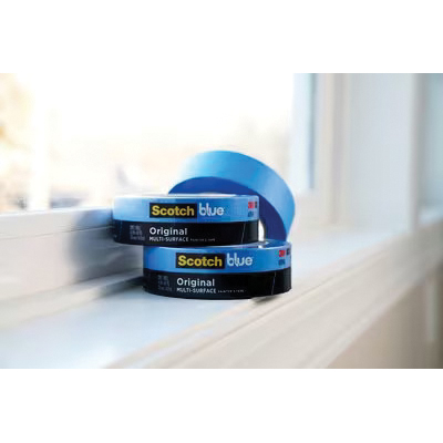 ScotchBlue 2090-48AP Painter's Tape, Multi-Surface, 60 yd L, 1.88 in W, Crepe Paper Backing, Blue