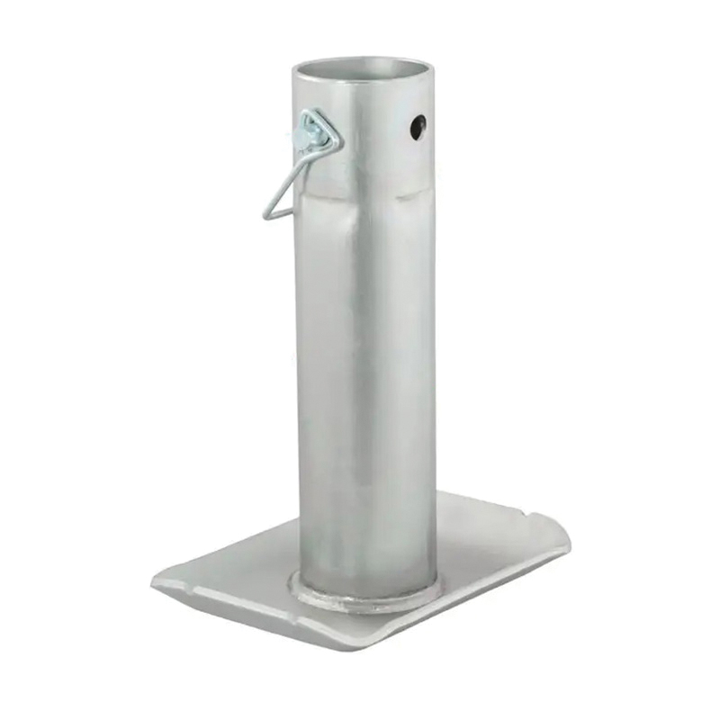 Curt 28275 Jack Foot, For: 2 in Dia Tube, 2000 lb, Pin-On Locking, Steel, Clear Zinc, 1/PK - 2