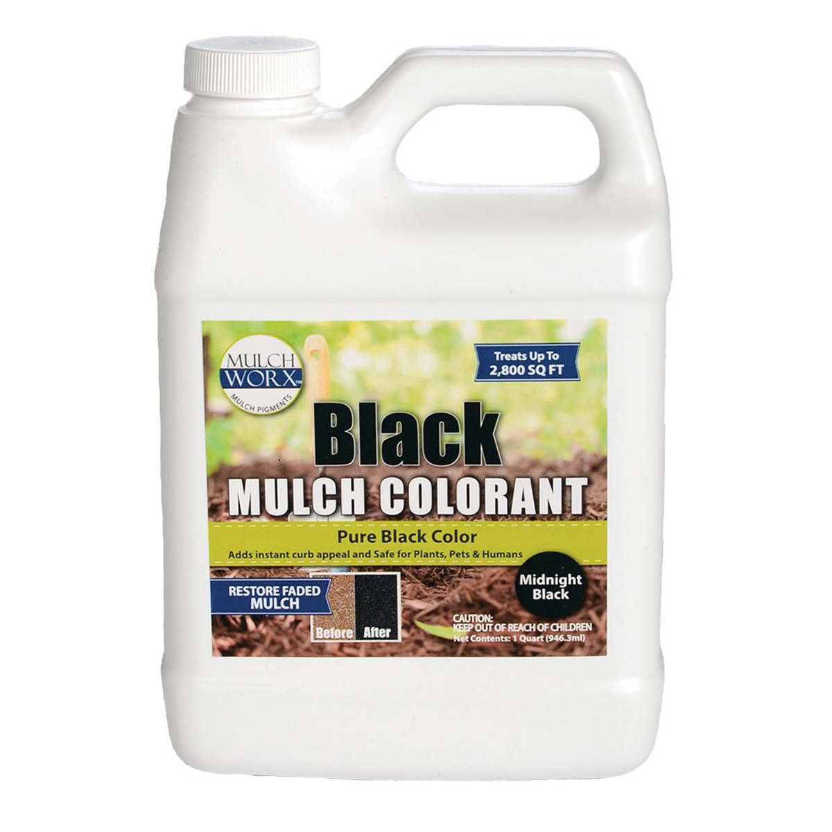 60009 Mulch Worx, Liquid, Black, 1 qt Bottle