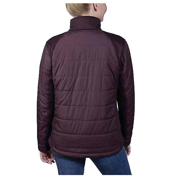 Carhartt 105912-V26-M Insulated Jacket, M, Nylon, Blackberry, Mock Neck, Zipper - 2