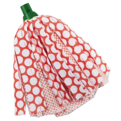 Libman Wonder 1229 Mop Refill, Snap-On, Microfiber, Orange/White - 2