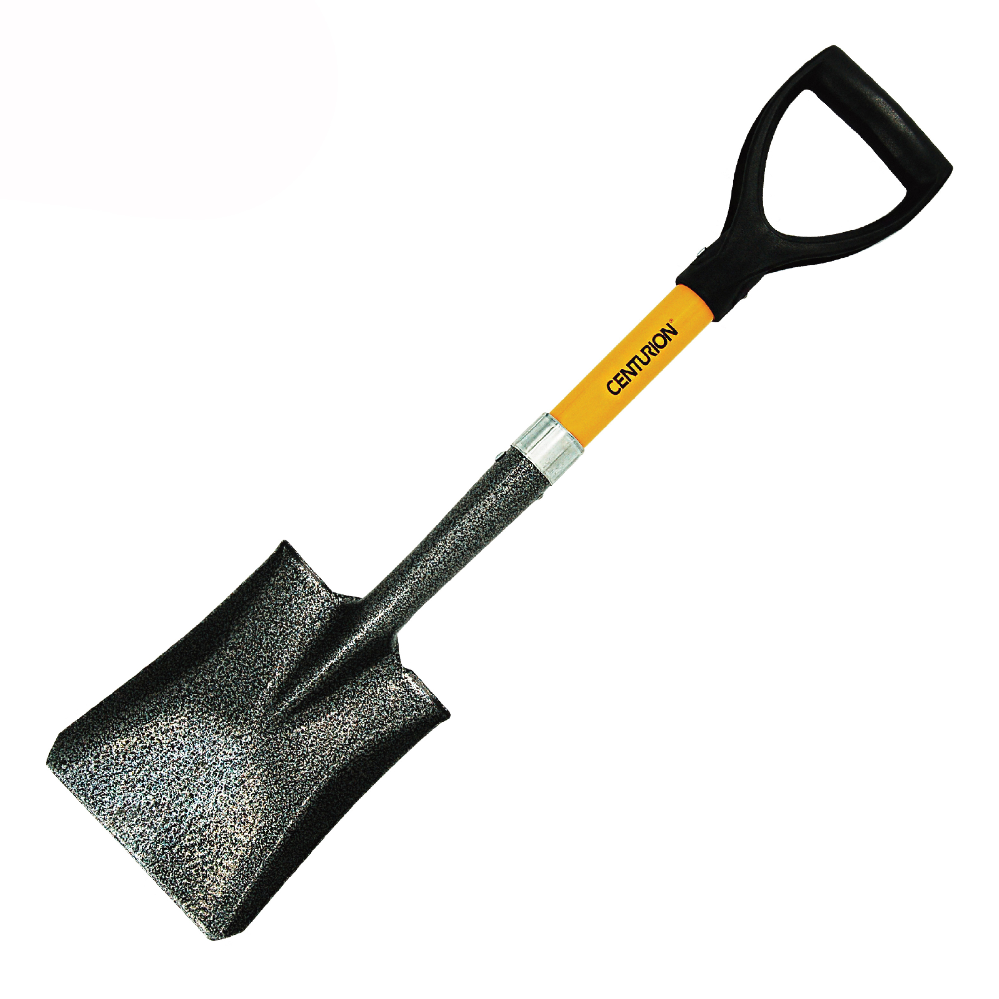 Centurion 389 Shorty Mini Shovel, 16 ga Gauge, Steel Blade, Fiberglass Handle, D-Handle Handle