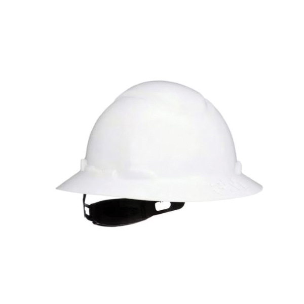 SecureFit CHH-R-W6-SL Non-Vented Hard Hat with Ratchet Adjustment, One-Size, 4-Point Ratchet Suspension, White