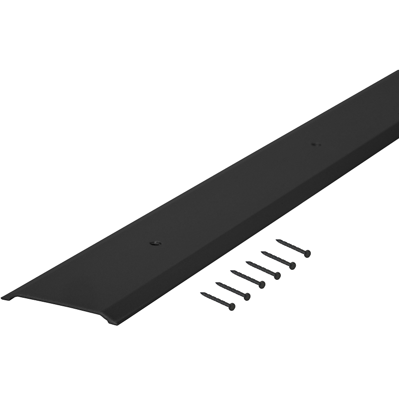 11822 Flat Top Threshold, 36 in L, 1-3/4 in W, Aluminum, Black