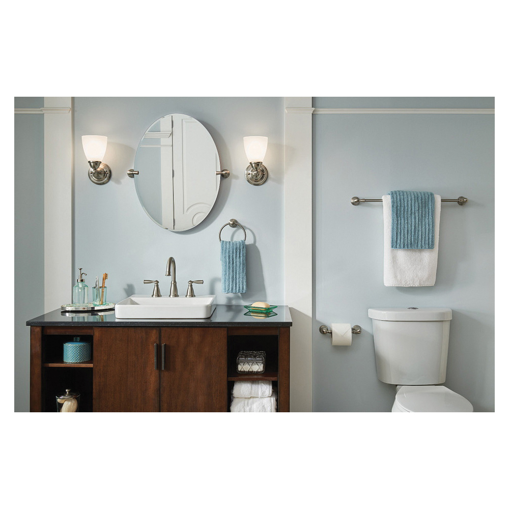 Moen Banbury Series Y2633BN Bath Accessory Set, Aluminum/Brass/Zinc, Brushed Nickel, 3-Piece - 4