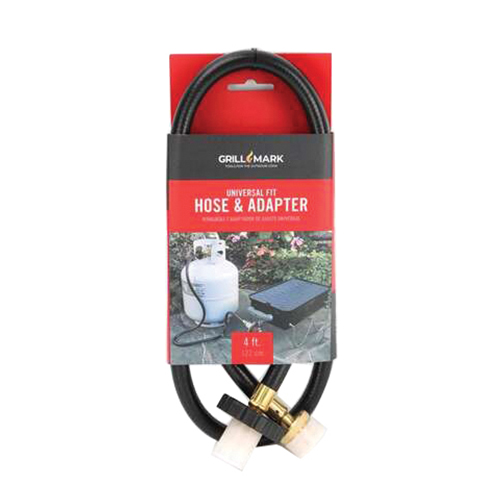 00361ACE Gas Line Hose and Adapter, 4 ft L, Plastic