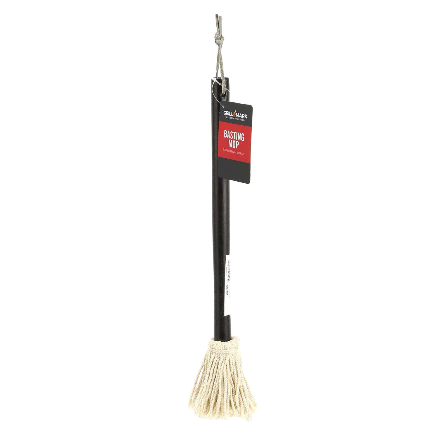 Grill Basting Mop, GrillMark, Cotton Bristle, Wood Handle, 16 in OAL - 2